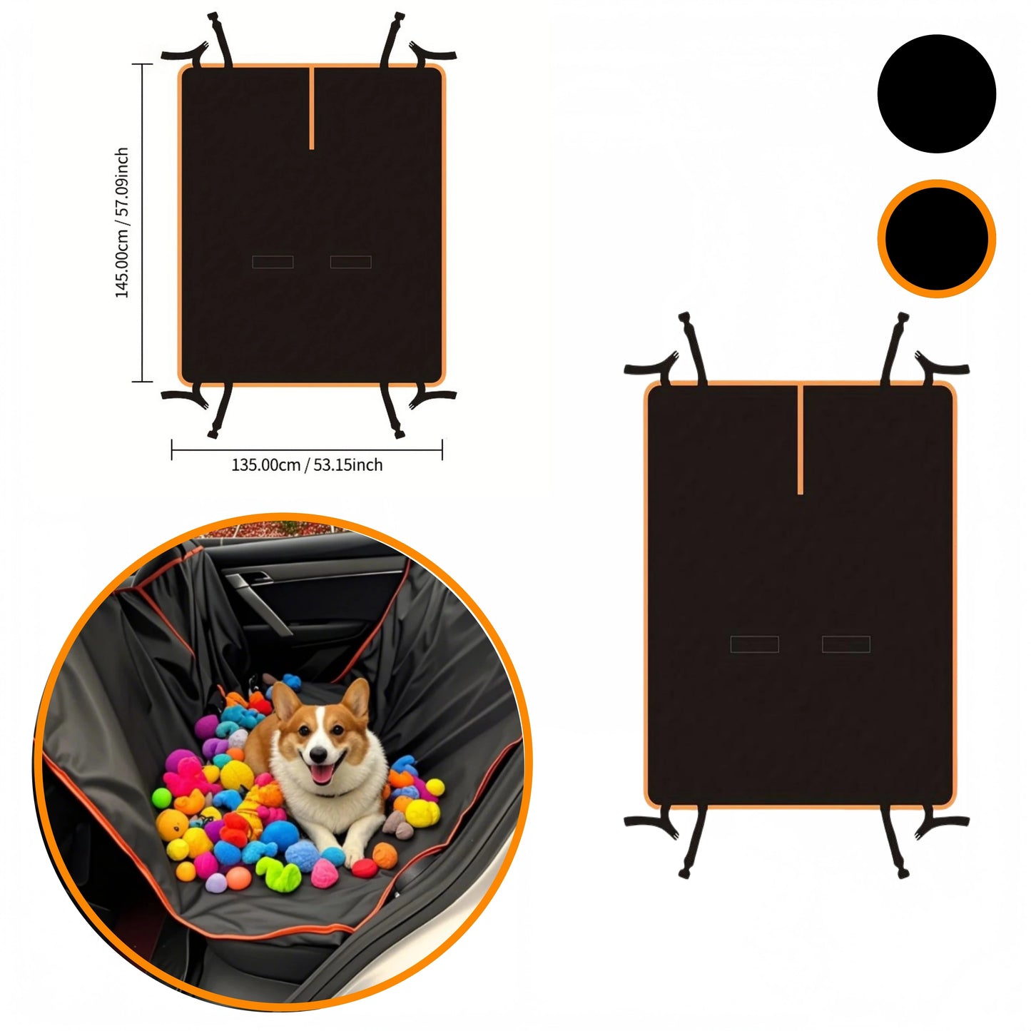 Waterproof Dog Car Seat Hammock