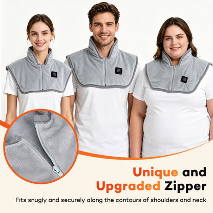 The Wind-Down Wrap — plush USB-heated neck and shoulder wrap