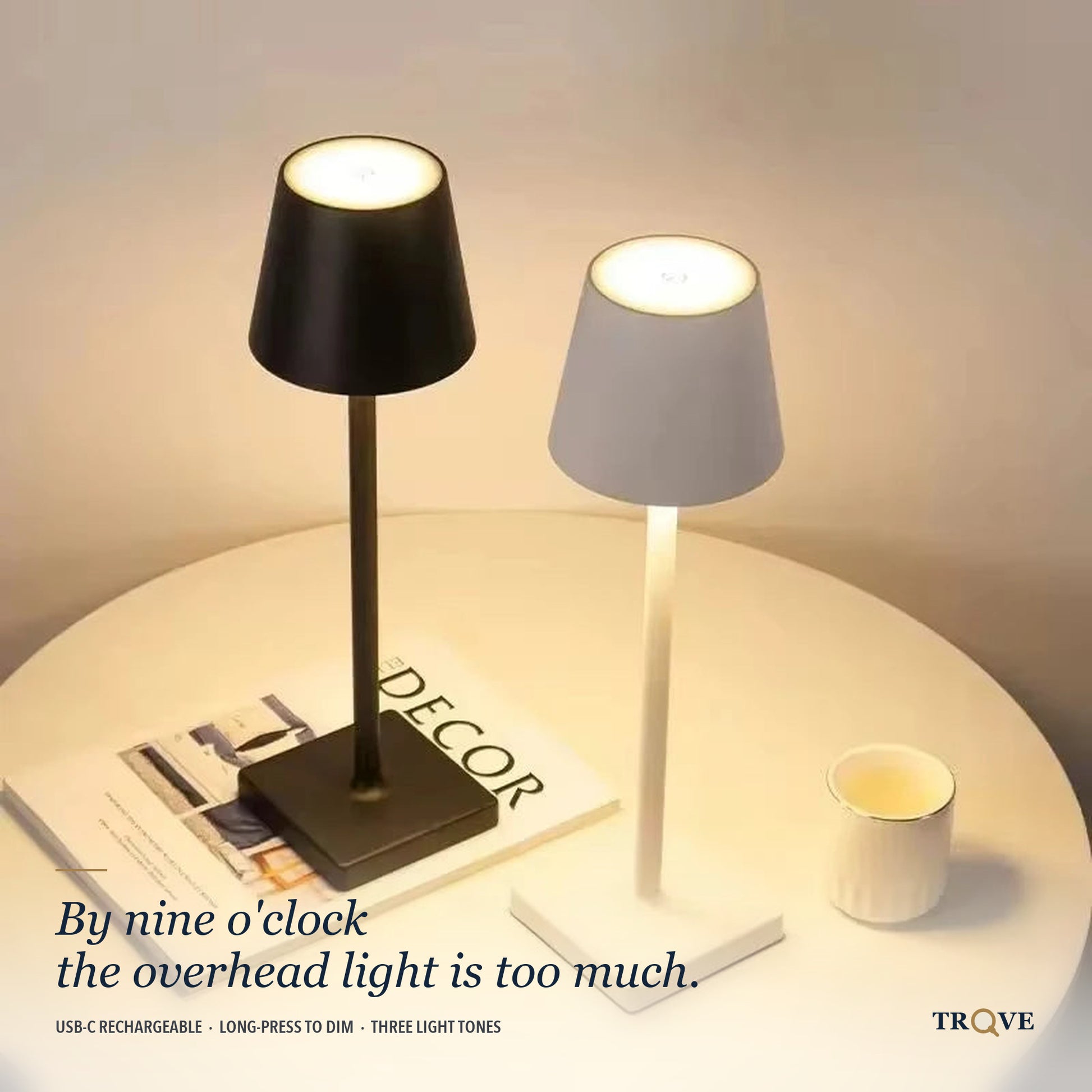 Rechargeable Cordless Table Lamp — what it does